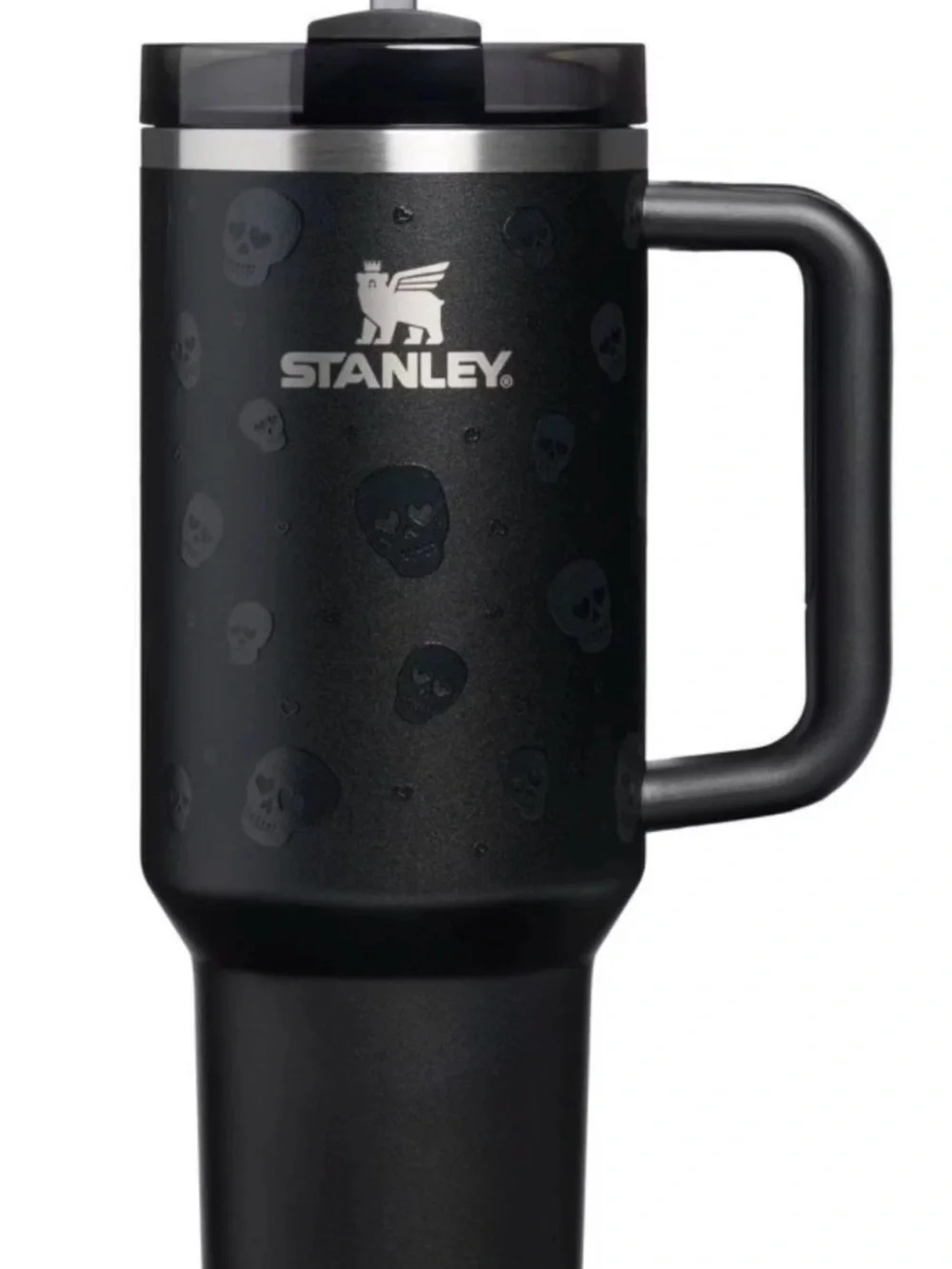 NWT 2026 Stanley 30oz Halloween Black Sweetheart Skulls Glow In The Dark!